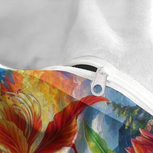 Housse de couette protea cynaroïdes imprimée en 3D avec microfibre douce - 8