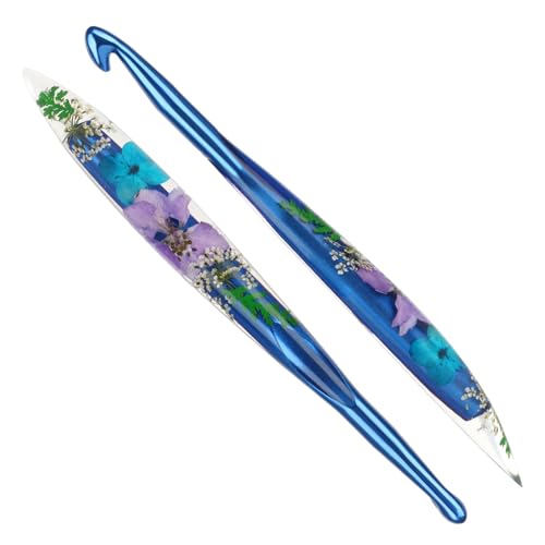 Image of Katech 9.0mm Crochet Hook for Arthritic Hands, Long Aluminum Inline Hooks