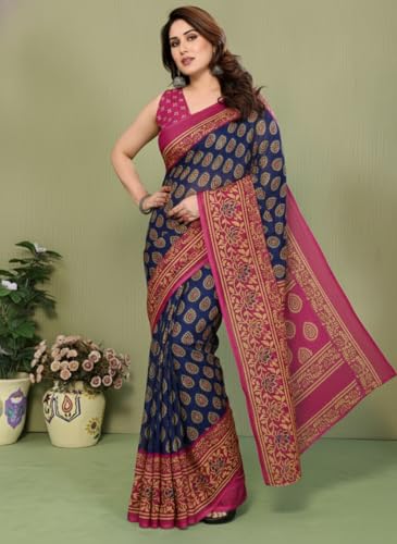 Image of Yashika Women's Georgette Saree with Blouse Piece for Traditional Ethinic Wear Sari