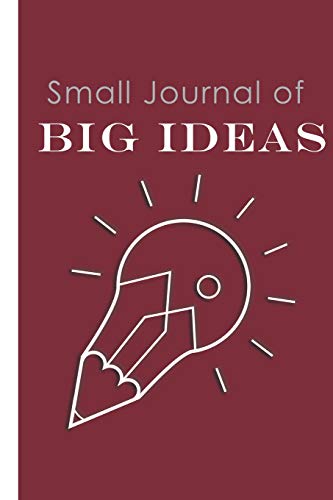 Small Journal of Big Ideas: Bullet Dot Grid Dark Red Journal, Sketchbook,Calligraphy, Planner, and Tracker for budget, plan and organize daily activities image 3
