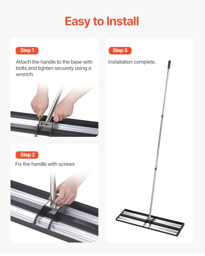Rastrillo Nivelador de Césped VEVOR 30"x10" Acero Inoxidable miniatura 5