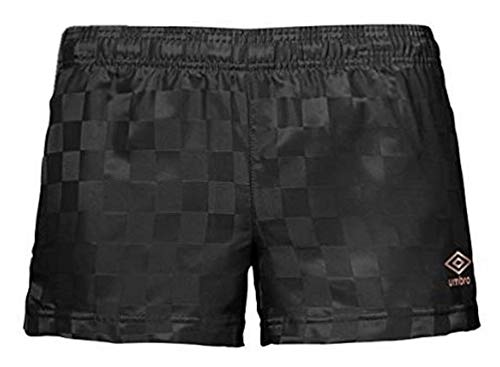 Umbro Women's Classic Checkerboard Shorts (Black/Rose Gold, X-Large)