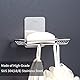 Tiilan Selbstklebende Seifenschale für Dusche, Badezimmer, Seifenhalter, Wandmontage - Edelstahl, Silber