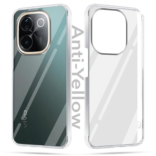 Image of Jkobi Lifetime Anti-Yellow Clear Back Cover Case for Vivo T3 Pro (Sleek Hard Crystal | Shockproof and Camera Protection)