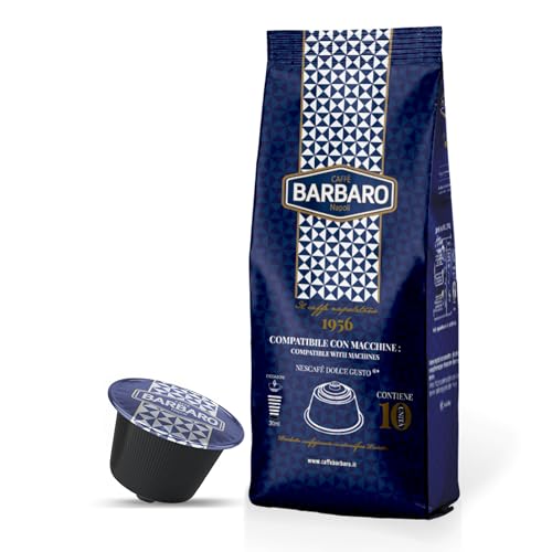 CAFFÈ BARBARO 100 Capsule Compatibili Con Macchine a Marchio Nescafé®* Dolce Gusto®* Miscela Blu