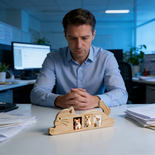Marco conmemorativo ajustable de madera premium con soporte de fotos de diseño elegante 5