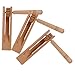 GALPADA 3 pezzi Castagnette in Legno con Manico Lungo Strumento Percussione per Educazione Musicale Precoce Robuste e Confortevoli Regalo per Ragazzi e Ragazze immagine