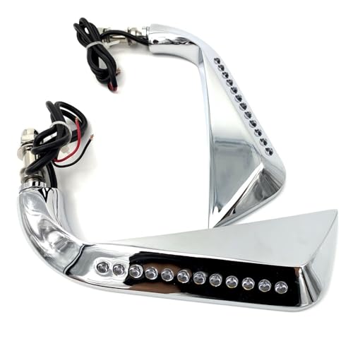 Rétroviseurs pour Softail Dyna Electra Glide avec clignotant à LED moto