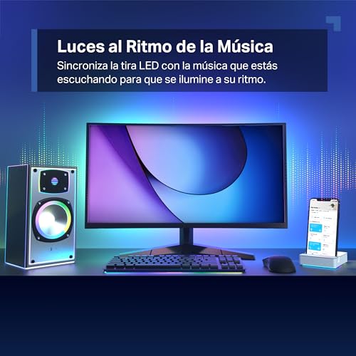 Tapo L900-5 – Tira LED Wi-Fi de 5M, 12V, 16 millones de colores con 2100 mcd, adecuado para la familia, sincronización con música, compatible con Google y Alexa 5 Tapo L900-5 – Tira Led Wi-Fi De 5m, 12v, 16 Millones De Colores Con 2100 Mcd, Adecuado Para La Familia, Sincronización Con Música, Compatible Con Google Y Alexa