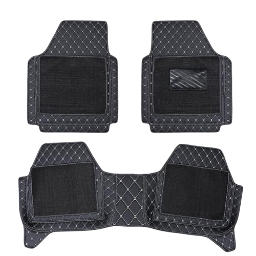 Image of CARNEST 7D Car Floor Mats Only Compatible with Camry All Model, Set of 3 Pcs, 100% Waterproof & Washable Luxury 7D Car Foot Mats, Black
