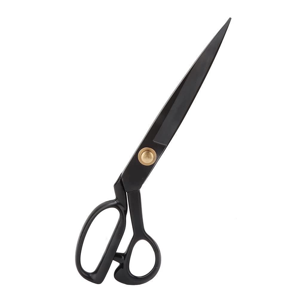 Forbici da sarto Retro acciaio nero Forbici da cucito professionali Abbigliamento Tessuto in pelle Forbici artigianali Forbici da sartoria(12in)