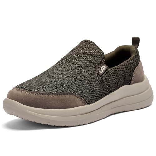 Men's Slip on Sneakers Walking Shoes X Wide Width Comfortable Casual Sneakers Lightweight Work Driving Loafers