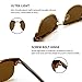 SUNGAIT Classic Half Frame Retro Sunglasses with Polarized Lens