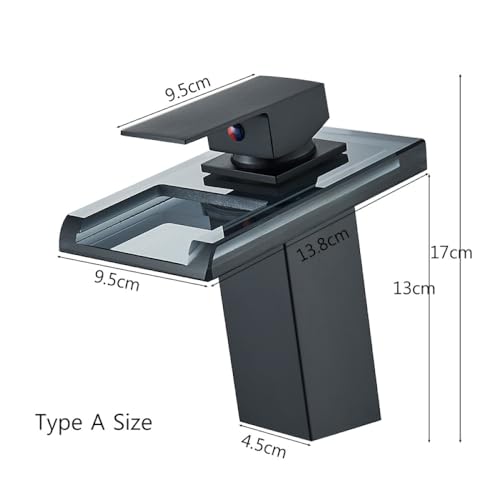Robinet de lavabo LED anti-brûlure mitigeur cascade pour sécurité vasque - 3