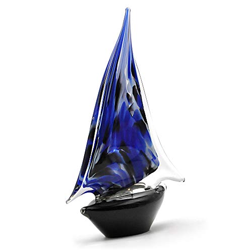 SunTradition Segelboot blau und schwarz aus Muranoglas Cover