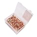 Ylwxzenith 250Pcs Horseshoe Nails Made of Copper Plated Material, Rustproof and Durably for Equestrian Riding Equipment, Supplies, with Plastic Storage Box (47.5mm E4)