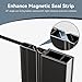 DOPERFE 32x72-inch Semi-Frameless Swivel Shower Door - Matte Black, Pivot Hinges, 1/4-inch (6 mm) Clear Tempered Glass, Reversible Installation (Black-1, 32 * 72