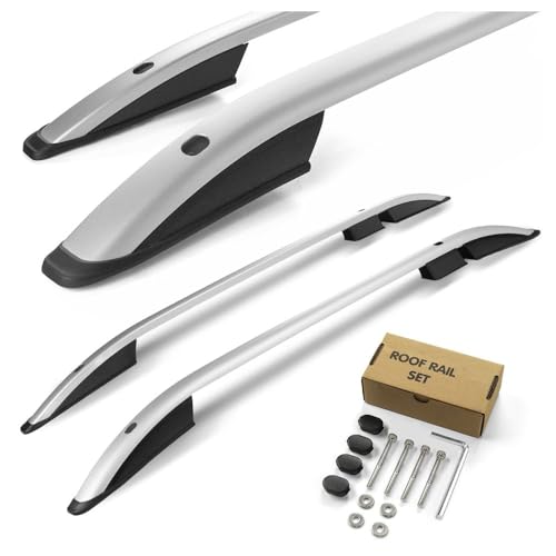 CHROMEMASTER | Barras Portaequipajes, Rieles de Techo Compatible con Mitsubishi L200 2015-2022; Se Utilizan para el Montaje de Portaequipajes de Techo, Cajas de Techo o Portabicicletas; Aluminio