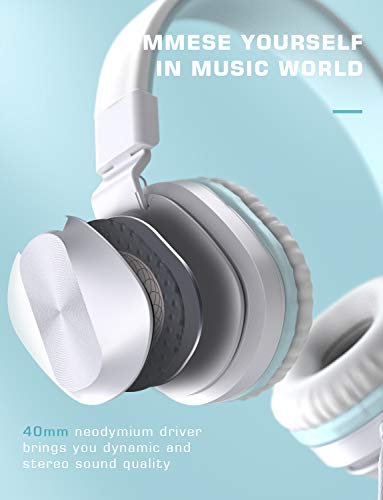 image for PeohZarr On-Ear Headphones with Microphone, Lightweight Folding Stereo