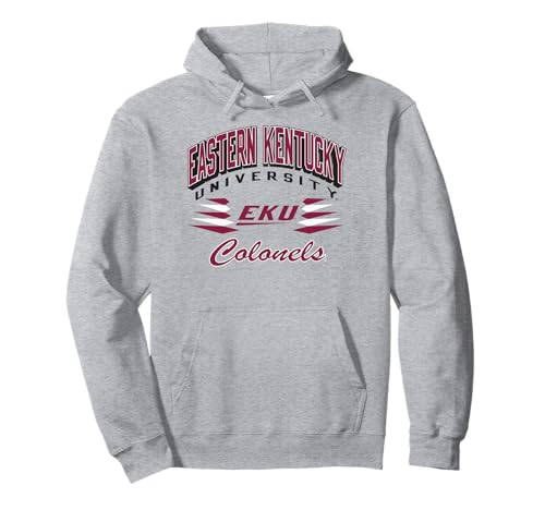 Eastern Kentucky Colonels Retro Diamond Gray Pullover Hoodie