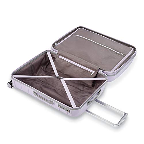 Samsonite Freeform Hardside Expandable with Double Spinner Wheels, Lilac, Checked-Large 28-Inch