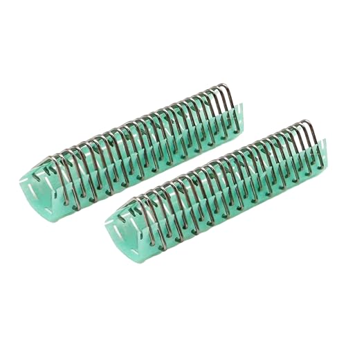 Flat Wire Carded Fastener 24 Wire Hooks Belt Lacing Laundry Patch Fastener 316 Stainless Steel Belt Joints for Cotton PVC Elastic Laundry Ironing Belts,200 Strips/Box,Length 1.65"(42mm)