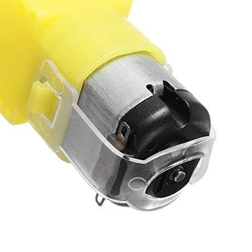 Image of DC BO Dual Shaft Gear Motor for Arduino | High Torque Plastic Motor for DIY Smart Robot Car - Yellow (pack of 8)
