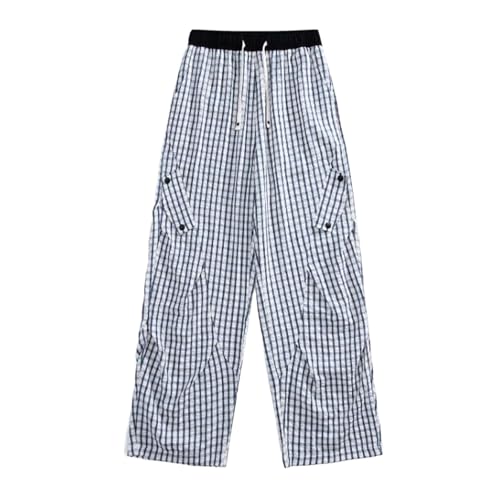 Pantalon décontracté masculin léger à carreaux pour automne