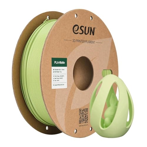 Image of eSUN Matte PLA Filament 1.75mm 3D Printing Filament, 1kg Cardboard Spool(2.2lbs) 3D Printer Filament PLA for Most FDM 3D Printers, Matcha Green