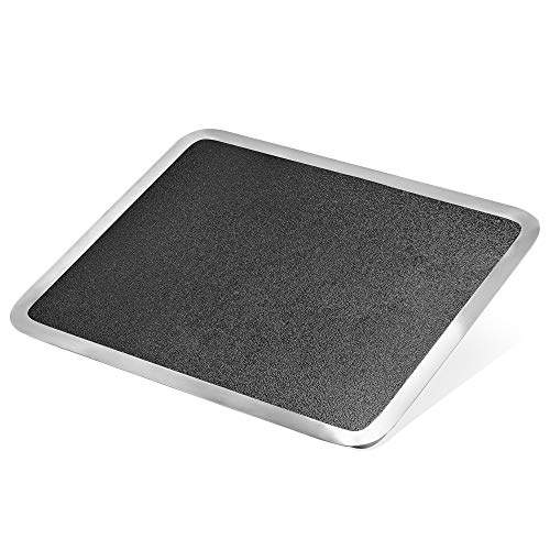 16 X 20" Black Built-in Surface Saver Tempered Glass Cutting Board, Black