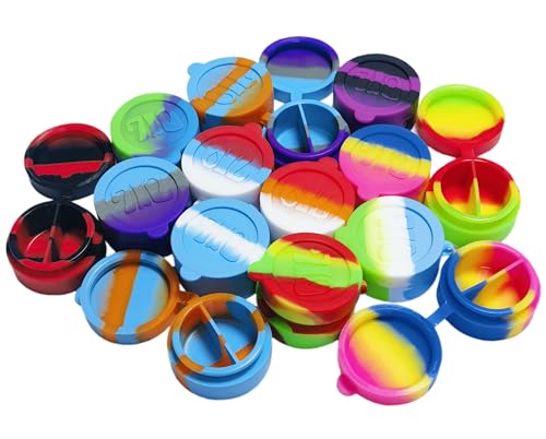 Vegcorn 10ml Silicone Wax Containers Concentrate Nonstick Jars Multi-use (2)