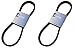 2 Pack Stens 265-880 OEM Replacement Belt Fits Club Car 1023749-01