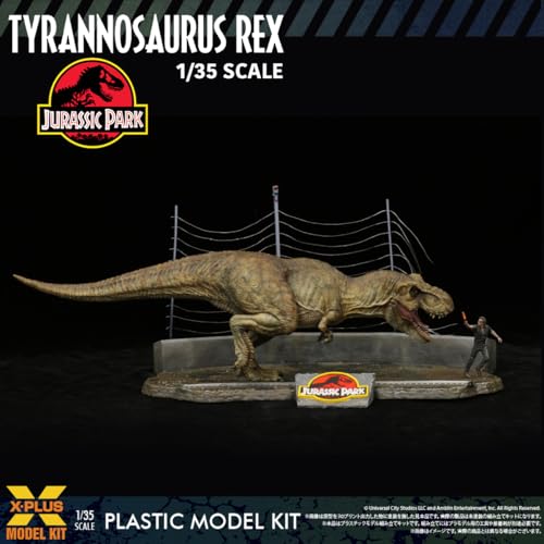 Kit de modelo Tyrannosaurus Rex Jurassic Park 1:35 miniatura 4