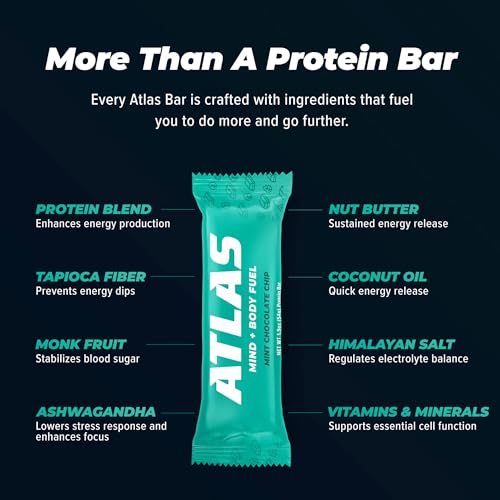 Atlas Protein Bar B07Z8BFGBQ 20G Protein, 1G Sugar thumb #3