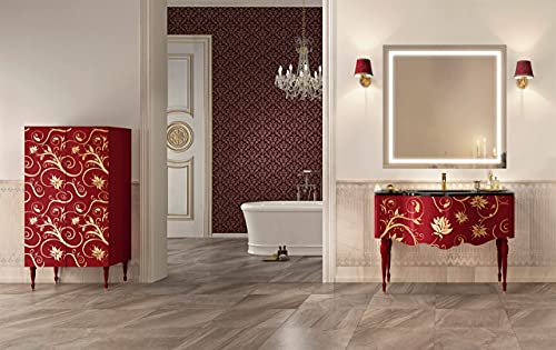 Krugg | Square 36 Inch X 36 Inch Led Bathroom Mirror | Lighted Vanity Mirror Includes Dimmer & Defogger | Wall Mount Vertical Or Horizontal Installation #TOP3