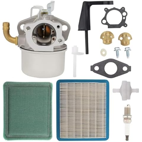 Buckbock 696981 798653 Carburetor Carb for Briggs and Stratton Intek 206 5.5 6.5 HP Engine 900 Series Motor Parts 697354 790290 698860 Carb with Air Filter Tune up Kit Cover