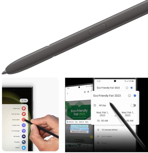 Image of S24 Ultra S Pen [Pen Tips 0.7Mm] [4096 Pressure Sensor] [Without-Bluetooth] Compatible With Galaxy S24 Ultra 5G All Version, S24 Ultra Stylus Pen Touch S Pen (Dark Gray)