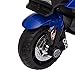 Aosom 6V Kids Motorcycle Toddler Ride-on Toy, High-Traction Battery-Operated Mini Electric Motorbike with Forward/Reverse Switch, Music, Headlights, Horn, Blue