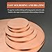 LWBXTTG Pure Copper Round Plate Copper Sheet Copper Round Plate, Thickness 3 mm Diameter 90-140 mm Metal Circle Sheet Suitable for Craftsmanship and Industrial Purposes(3x140mm)