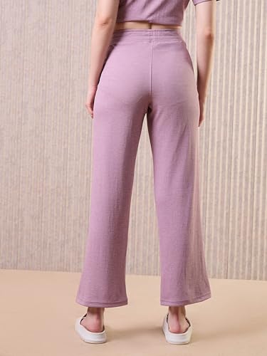 Image of TECHNOSPORT Women's Relaxed Fit Mid Rise Track Pant