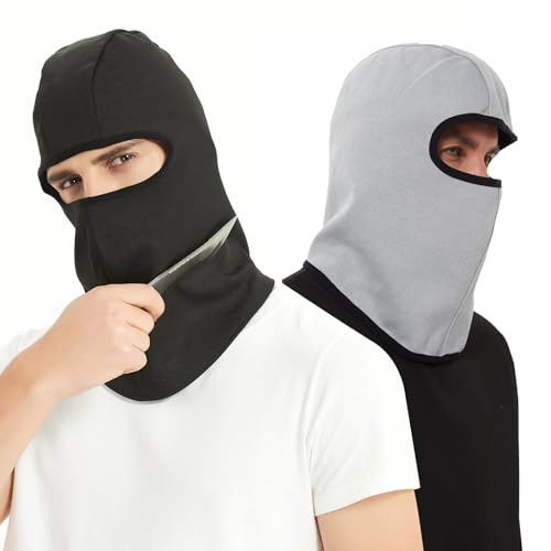 5 Level Cut-Resistant Mask Multifunctional Stab Reversible Headwear Soft Neck Protection Headgear for Bodyguards Skiing (One Size)