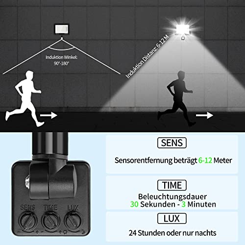 LED Strahler mit Bewegungsmelder von KELINVMI für Außenbereiche