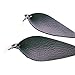 Genuine Leather Earrings/Handmade/Black Earrings/Leather Leaf Earrings/Feather Earrings/Statement Earrings/Gift/Long Earrings / 3.5x1.25