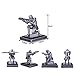 CYXStar Resin Soldier Executive Pen Holder Desk Organizer Cool Pen Stand Home Decor Resin Pencil Holder with a Pen for Men as Gift (Silver)