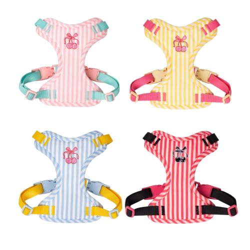 GOCJADJXR Conjunto de arnés y correa estilo chaleco ajustable para pasear perros 3