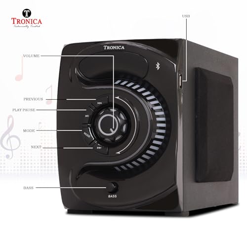 Image of TRONICA 444 Superb 5.1 Bluetooth Home Theater System 45W with FM /PenDrive /Sd Card /Mobile /Aux Support & Remote