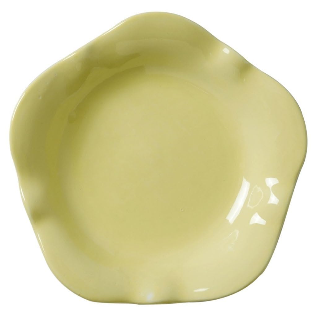GFHTRELY Dinner Tray Modern Simple Ceramic Shallow Plate Tableware Western Dinner Plate Household Flat Plate Dessert Plate Dinner Plate