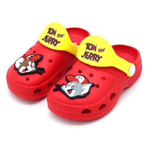Image of SVAAR Tom & Jerry Kid's Attractive Clogs with Authentic Tom & Jerry Charms and Adjustable Back Strap