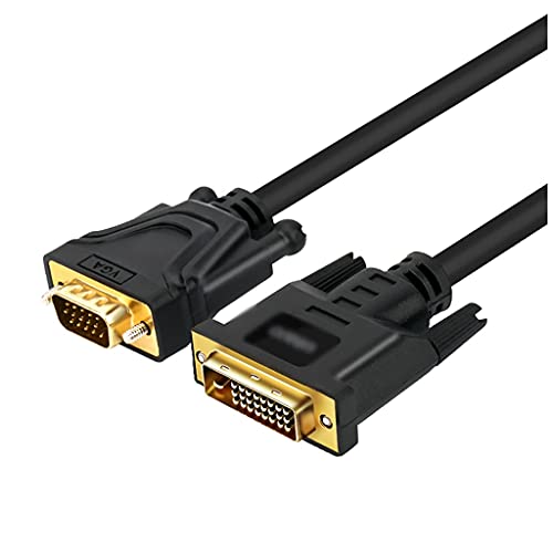 LLRZ HD Cable Cable de Video DVI al Cable VGA Soporte de Cable 1080p Cover