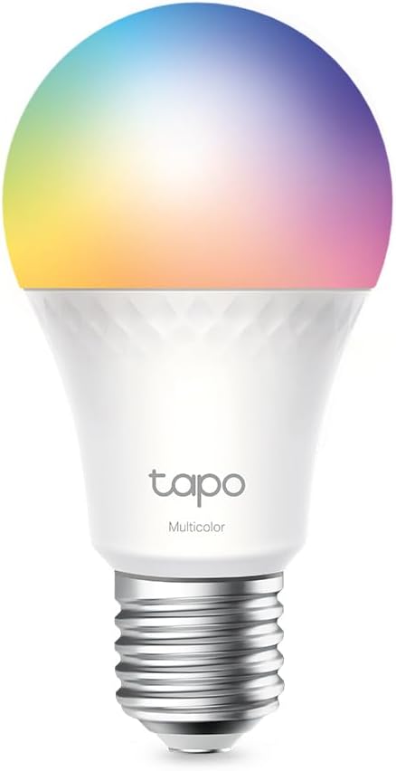 Tapo TP-Link L535E alexa lampe E27  Matter zertifiziert  Mehrfarbrige dimmbare smarte WLAN Glühbirne  Kompatibel mit Alexa  Siri oder Google Assistant  Energieüberwachung  Kein Hub notwendig
